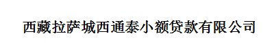 西藏拉薩城西通泰小額貸款有限公司